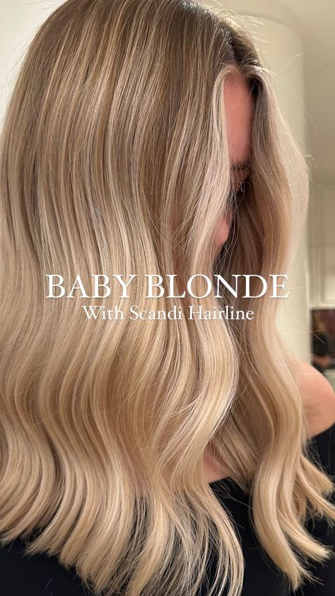 Baby Blonde with Scandinavian Hairline 👇🏻🤍 Highlighting the hair around the face 🔝✔️ #babyblonde #scandinavianhighlights #scandihighlights… | Instagram Swedish Hairline Blonde, Scandinavia Blonde Hair, Swedish Blonde Hair Balayage, Scandinavian Hair Blonde, Hair Color Inspo Blonde, Scandinavian Blonde Balayage, Scandi Hairline Brunette, Baby Highlights Blonde, Hair Cuts Face Framing