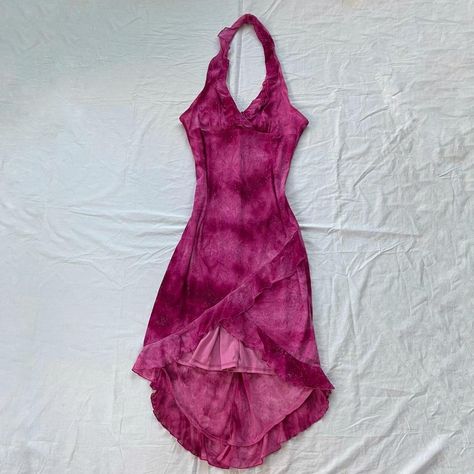 Mermaidcore asymmetrical halter dress. Lots of... - Depop