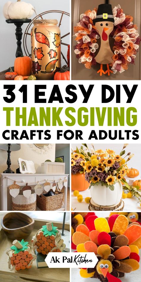 Discover a world of creativity with easy DIY Thanksgiving crafts for adults. Elevate your holiday home decor with elegant DIY table centerpieces, fall decor projects, and handmade place settings. From festive table accents to unique fall decorations, these November crafts for adults offer endless inspiration for the holiday season. Explore the art of crafting with style with these DIY Thanksgiving craft ideas!\ Decoration, Crochet, Diy Thanksgiving, Thanksgiving Crafts, Easy Diy Thanksgiving Decorations, Diy Thanksgiving Crafts, Thanksgiving Crafts Diy, Easy Thanksgiving Crafts, Easy Diy Thanksgiving