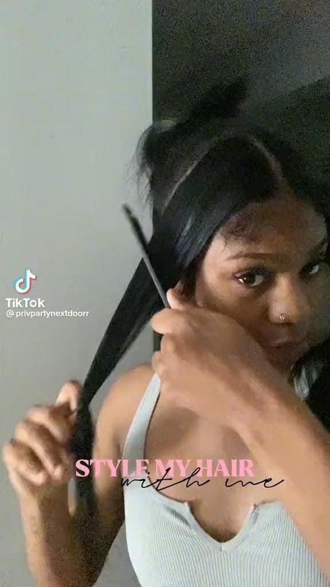 Clip In Hair Extensions Styles, Silk Press Natural Hair, Protective Hairstyles Braids, Hairstyles With Braiding Hair, Slicked Back Hairstyles, Blowout Hairstyles, Blow Dry Hairstyles, Braids On Natural Hair, Straightened Hairstyles For Black Hair
