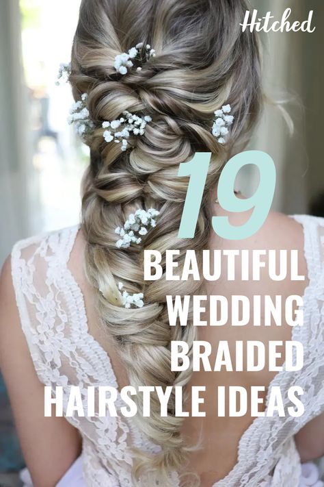 Ideas, Brides, Popular, Braided Wedding Hair, Braided Wedding Hairstyles, Wedding Hairstyles For Long Hair, Wedding Hair Plaits, Wedding Hairstyles Bride, Wedding Hairstyles Thin Hair
