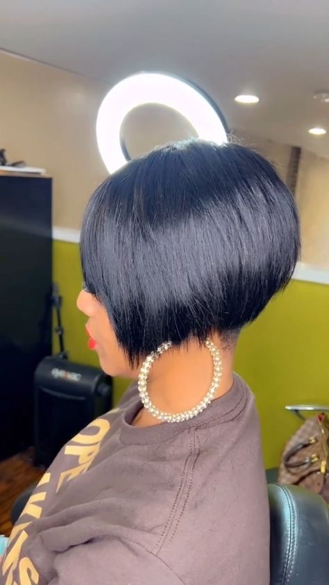 🔥🔥 Another Slay . . follow @glamfabhair_ for your daily hair inspiration . .check out my story daily for more 😍 . . . . . . . .… | Instagram Instagram, Ideas, Short Hair Styles, Sassy Haircuts, Hair Affair, Short Shaved Hairstyles, Shaved Bob, Sassy Hair, Thick Hair Styles