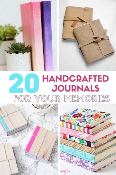 Learn how to make a journal with these 20 handcrafted journals to record your precious memories. Each unique journal includes a step by step tutorial. #uniquejournal #howtomakeajournal #handmadejournal #easycraft Bookbinding, Junk Journal, Inspiration, Diy Journal Books, Homemade Journal, Handmade Journals Diy, Homemade Notebook, Keepsake Journal, Handmade Journal