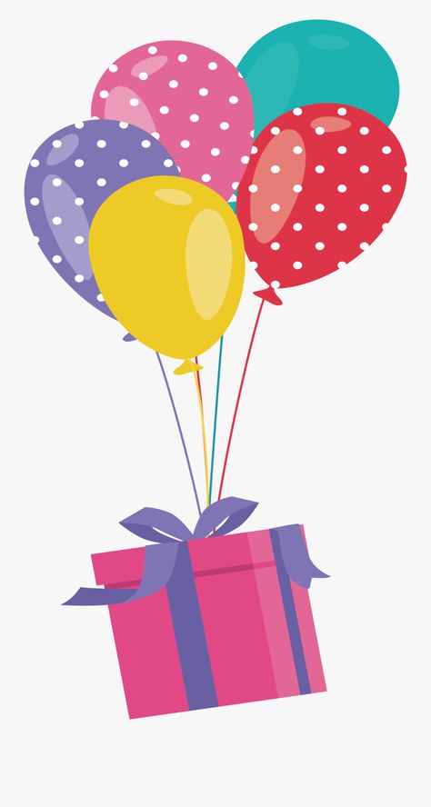 Birthday Clipart, Birthday Balloons Clipart, Balloon Clipart, Happy Birthday Printable, Birthday Clips, Birthday Printables, Free Clip Art, Gift Vector, Happy Birthday Cards