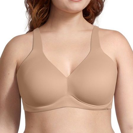 You'll love the feel of this smooth women's wireless plunge bra from Ambrielle. Made from supersoft microfiber, this style has a hook-and-eye closure, adjustable shoulder straps, and provides medium support. Bra Type: WirelessFeatures: LaceClosure Type: Hook & Eye, Back ClosureSupport: Light SupportFiber Content: 66% Nylon, 34% ElastaneFabric Description: MicrofiberLining Material: NylonCare: Line Dry, Hand WashMaterial: MicrofiberCountry of Origin: Imported Shoulder Strap, Plunge Bra, Wireless Bra, Plunge, Stretch Fabric, Bra Types, Support Bra, Bra, Shoulder Straps