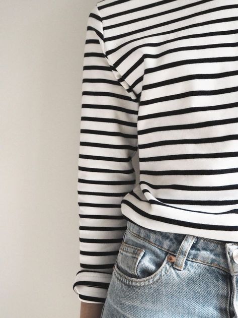 black and white shirt, striped top, stripes fashion, french style Armor Lux Breton Striped top Clothes, Fashion, Tops, Casual, Outfits, Pulls, Giyim, Style, Outfit