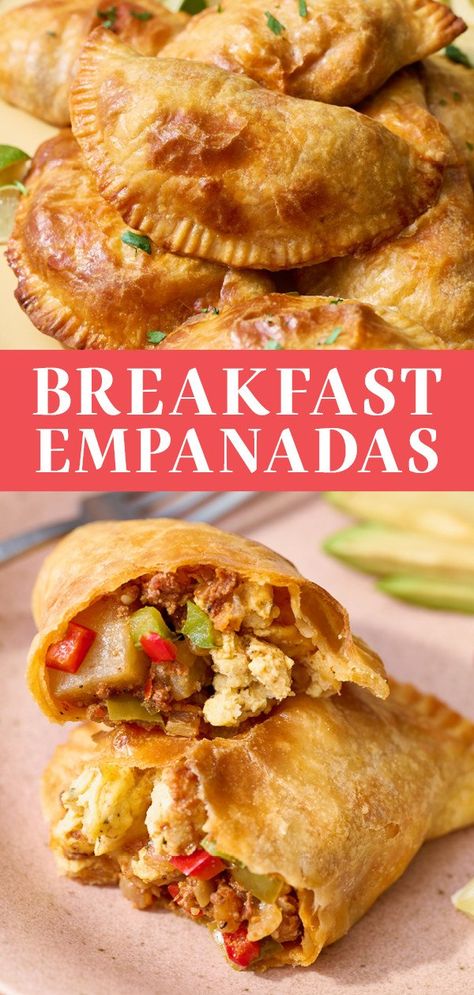 Dumpling, Appetisers, Pie, Breakfast Recipes, Breakfast Empanadas, Breakfast Dishes, Breakfast Brunch Recipes, Cheese Empanadas Recipe, Breakfast Recipes Easy