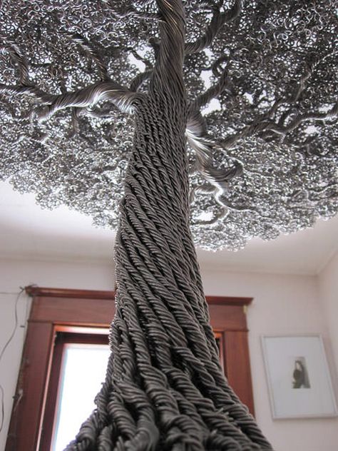 Metal, Wire Tree, Wire Tree Sculpture, Wire Trees, Metal Tree, Bonsai Trees, Tree Sculpture, Wire Art, Metal Tree Wall Art