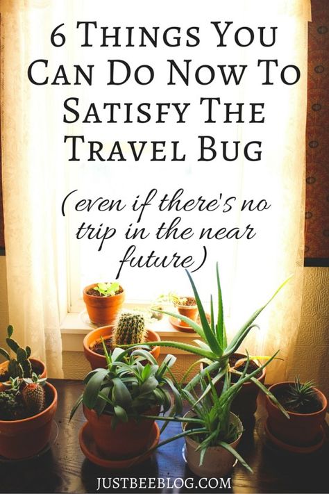 6 Things You Can Do Now to Satisfy The Travel Bug - even if there's no trip in your near future - Just Bee Wanderlust, Travel Destinations, Life Hacks, Travelling Tips, Ideas, Travel Tips, Helpful Hints, Travel Advice, Travel Bugs