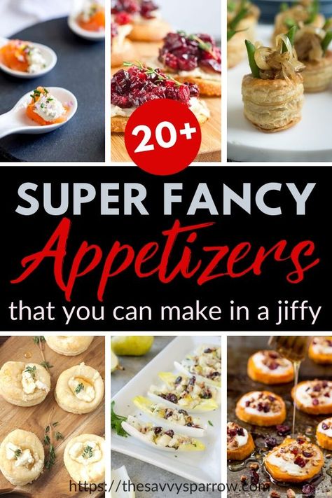 These easy appetizers for a party look fancy and elegant.  Great for holiday appetizers!  Love these easy to make appetizer recipes!  Includes make ahead appetizers, appetizers for a crowd, crostini appetizers, appetizer dips, and more! Easy Appetizers For A Party, Holiday Appetizer Recipes, Appetizers For A Party, Fancy Appetizer Recipes, Winter Appetizers, Unique Appetizers, Small Bites Appetizers, Bbq Appetizers, Crostini Appetizers