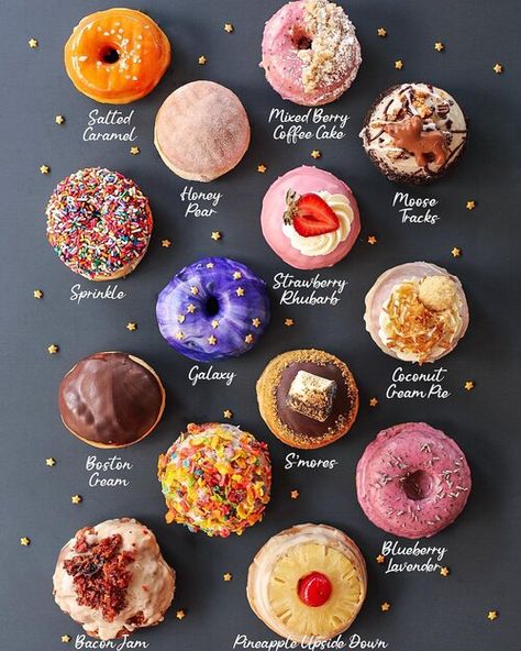 Deviant Donuts - Official Website Doughnut, Desserts, Dessert, Doughnut Shop, Fancy Donuts, Donut Flavors, Delicious Donuts, Doughnuts, Doughnuts Photography