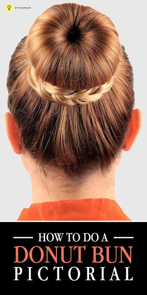 How To Do A Donut Bun – Pictorial: It is sure to add instant glam to your ensemble, no matter the occasion. #bun #donutbun #hairstyle #hairtutorial #hair Popular, Donut Bun Hairstyles, Bun Styles, Cute Hairstyles For School, Bun Hairstyles For Long Hair, How To Make Hair, Hair Donut, Dance Hairstyles, Hairstyles For Thin Hair