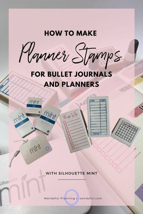 Planners, Silhouette Projects, How To Make Planner, Planner Stamps, Planner, Custom Planner, Bullet Journals, Journals & Planners, Notes