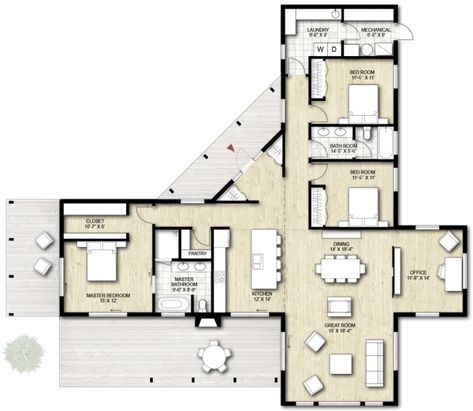 3 Bedroom House Plans - Designed By Residential Architect Design, Inspiration, Interior, Sims, Sims House, Tipi, The Plan, Sims House Plans, Dekorasi Rumah