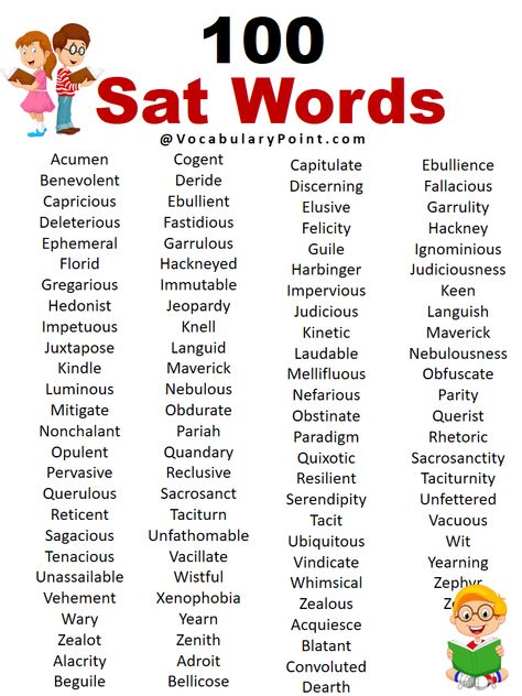 100 Sat Words English, Ideas, Vocabulary Words, English Vocabulary, Intelligent Words, English Words, Spelling, Different Words, Vocabulary List