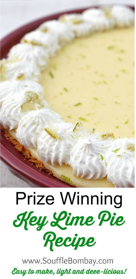 Prize Winning Key Lime Pie Recipe - It's easy and delicious!! Dessert, Desserts, Prize Winning Key Lime Pie Recipe, Best Key Lime Pie, Keylime Pie Recipe, Key Lime Pie, Key Lime Desserts, Lime Pie Recipe, Key Lime Recipes