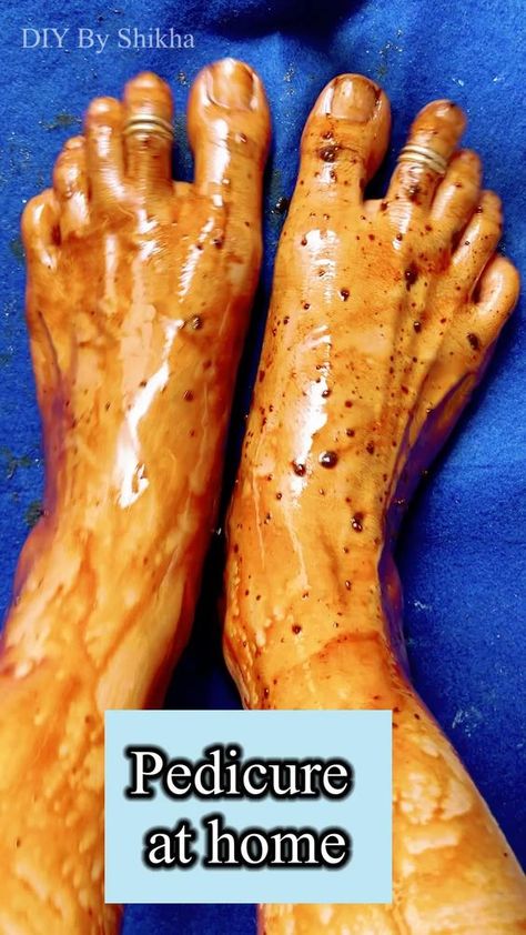 Pedicure, Pedicures, Body Lotions, Home Made Pedicure Feet Care, Foot Pedicure Diy At Home, Body Care Recipes, Foot Scrub, Homemade Pedicure, Foot Scrub Recipe