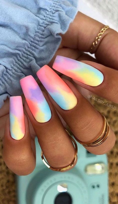 These are the best pastel tie dye nails acrylic that are perfect for the Y2K aesthetic! These include easy matte tie dye nail art designs, cute tie dye nail designs water marbling, rainbow nails acrylic, cute pastel rainbow nail designs coffin and more creative ideas! We hope you love them as much as we do! #tiedyenails #tiedyenailsacrylic #tiedyenailart #tiedyenaildesigns #rainbownails #rainbownailart #tiedyenailsacrylic #pastelnails #pastelrainbownails Nail Designs, Ongles, Pretty Nails, Gorgeous Nails, Kuku, Nails Inspiration, Pastel Nails Designs, Nail Colors, Long Acrylic Nails