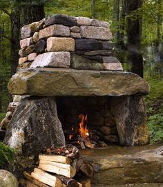 53 Most amazing outdoor fireplace designs ever Outdoor Spaces, Outdoor, Outdoor Fire Pit, Outdoor Fireplace Designs, Outdoor Fireplace, Outdoor Fire, Outdoor Patio, Rustic Outdoor Fireplaces, Outdoor Kitchen