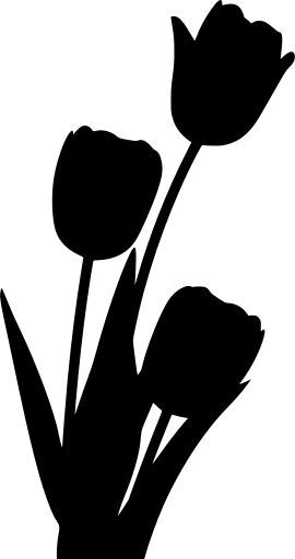 spring tulip flower - Free SVG Image vector clip art public domain Tattoo, Silhouette, Patchwork, Flower Svg, Flower Silhouette, Clip Art, Tulips Flowers, Silhouette Clip Art, Svg