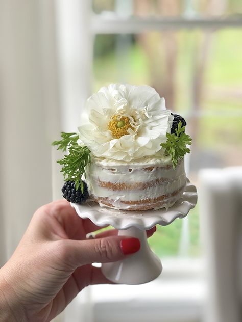 Easiest Ever Mini Naked Cakes | Less Than Perfect Life of Bliss | home, diy, travel, parties, family, faith Mini Desserts, Cake Decorating Techniques, Cake, Tea Cakes, Brunch, Dessert, Desserts, Cupcakes, Easy Mini Cake