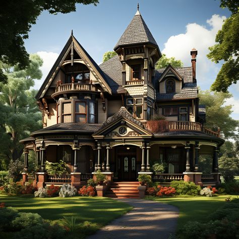 The Quintessence of Victorian House Plans The Victorian era, a period stretching from 1837 to 1901, saw an architectural revolution that still catches the eye and captures the heart. With their intricate woodwork, high ceilings, and decorative details, Victorian house plans hark back to a time when craftsmanship was king. But it’s not just about looks; these structures were a testament to balance and functionality, embodying a sophistication that’s as practical today as it was then. Ke... Victorian Houses, Design, Architecture, Victorian Manor Floor Plans, Victorian Style Homes, Old Victorian House Plans, Victorian Farmhouse, Victorian House, Victorian Homes