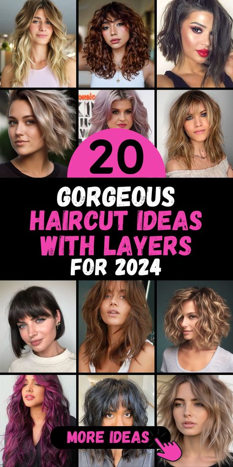 Unleash your inner stylist and embark on a journey of self-expression with our diverse collection of haircut ideas showcasing layers for 2024. Regardless of whether you are flaunting long, luxurious locks, sporting chic and elegant medium-length hair, or embracing the boldness of short hair, layers can introduce sophistication and flair to your look. Medium Short Layered Haircuts Shoulder Length, Layered Haircuts Shoulder Length, Medium Length Layers, Haircuts For Medium Length Hair Layered, Medium Haircuts For Women, Medium Length Haircuts, Haircuts For Medium Length Hair, Layered Haircuts For Medium Hair, Thick Shoulder Length Hair With Layers