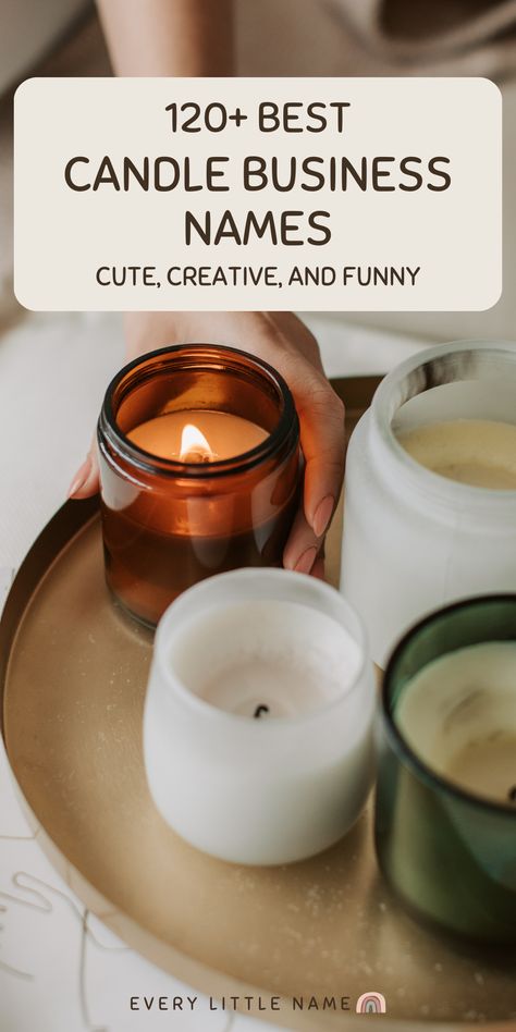 Four candles on a tray. Candle Business, Candle Companies, Scented Candle Brands, Candle Making Business, Diy Candle Business, Candle Labels Design, Candle Branding, Candle Packaging Design, Scented Candle Store