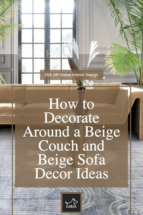 A beige sofa is versatile and can fit into any décor scheme. As a neutral, it goes well with a variety of colors and styles. You can change up your room’s look by simply swapping out pillows and accessories. Pair your beige sofa with black and white accents for a chic, modern look. Add some geometric patterned pillows and a couple of sleek metal lamps. If you want a cozy, traditional feel, go for plaid pillows and creamy throw blankets. Inspiration, Home Décor, Sofas, Design, Decoration, Beige Sofa Living Room Ideas Decor, Cream Leather Sofa Living Room, Cream Sofa Decor, Beige Sofa Pillows