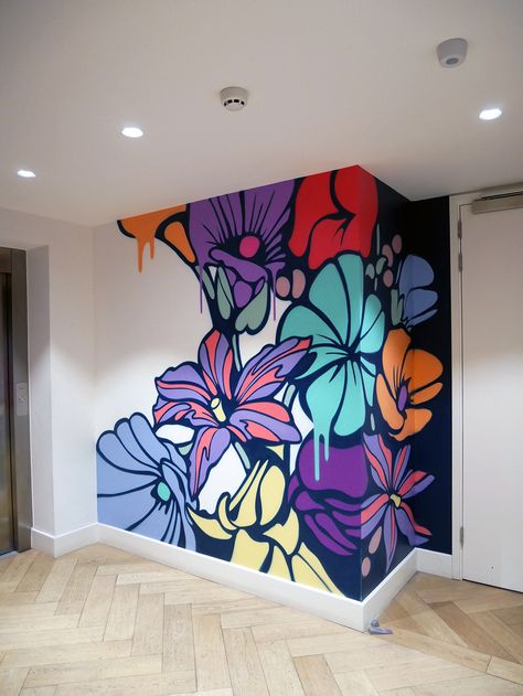 TUG agency London on Behance Street Art, Murals Street Art, Inspiration, Office, Graffiti Room, Creative Wall Painting, Wall Design, Best Street Art, Mural Design
