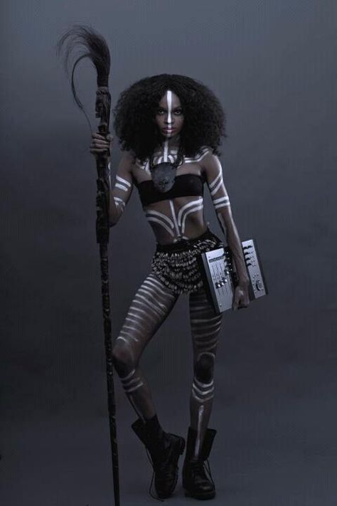 Tribal BodyPaint Costumes, Afro, Tribal Makeup, Costume, Women, Poses, Black Girl Magic, Body, African
