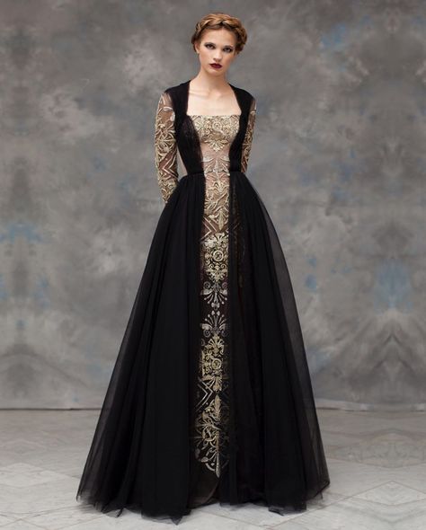 Medieval Dress, The Dress, Evening Gowns, Gowns, Haute Couture, Reign Dresses, Black Gowns, Gown, Gowns Dresses