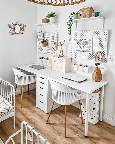 18 IKEA Desk Hacks That Are Seriously Good - IKEA Hackers Home Office Design, Ikea, Home Office, Ikea Kids, Ikea Desk, Room Design, Room Desk, Home Office Decor, Interieur