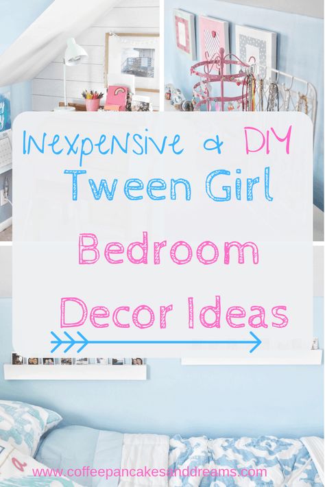 Diy, Girls Bedroom Makeover, Tween Bedroom, Tween Room, Kids Bedroom Decor, Diy Girls Bedroom