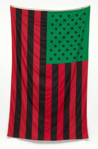 David Hammons. African American Flag. 1990 | MoMA Diy, American Flag, Body Art, Tattoos, Land Art, Covergirl, African American Art, African American Flag, American Art