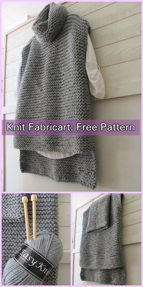 Easy Knit Women Sweater Vest Free Knitting Pattern Knit Patterns, Jumpers, Knitting Patterns Free Sweater, Knitting Patterns Free, Knitting For Beginners, Sweater Pattern, Knit Vest Pattern, Knitting Patterns, Knitted Sweaters