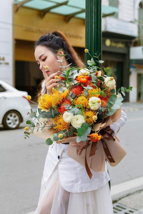 Viet-flowers.com offers the same local Saigon Flower Delivery Vietnam. Our florists will deliver your floral gifts to any city or province on the same date that you place the order for every day, including Sunday and Saturday at no extra cost. Don't know the local address of the recipient in Vietnam? We have you covered. You just need to provide the recipient's phone number. Vietnam, Floral, Flower Delivery Service, Flower Delivery, Flowers Online, Online Flower Delivery, Vietnam Holidays, Local Florist, Beautiful Flower Arrangements