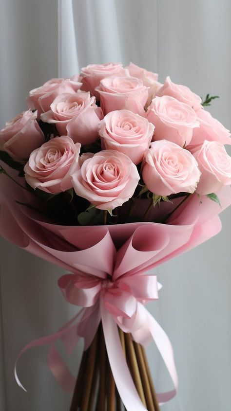 A bouquet of delicate pink roses, symbolizing elegance and beauty. Floral, Hochzeit, Beautiful, Hoa, Bunga, Bouquet, Beautiful Roses, Pretty Flowers, Birthday Flowers