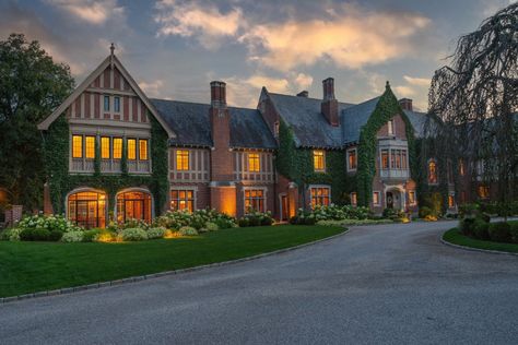 Art, Outdoor, Architecture, Country Estate, Estate Homes, Old Mansion Exterior, Tudor Style Homes, New Canaan Connecticut, Maine House