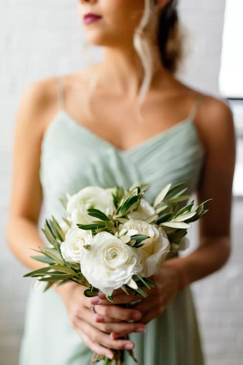 Floral, White Bouquet, Bridal Bouquet White Green, Greenery Wedding Bouquet, Ranunculus Wedding Bouquet, Ranunculus Bridesmaid Bouquet, White Wedding Bouquets, Ranunculus Bouquet White, Bridal Bouquet Flowers