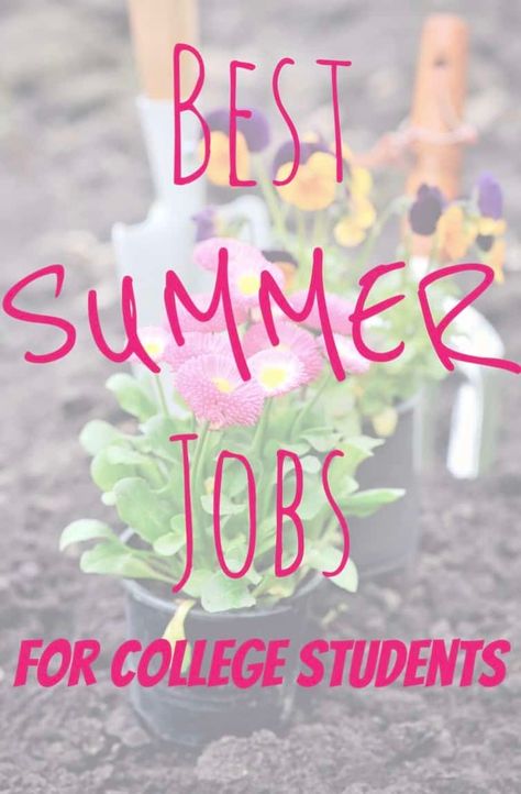 Best Summer Jobs for College Students: Over 26 Ideas Outdoor, Summer, College Tips, College Hacks, Summer Jobs For Students, Summer Jobs, Jobs For Teens, Summer Youth Employment, Best Summer Jobs