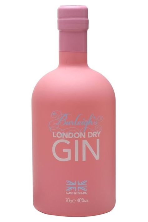 Burleigh's Pink Limited Edition London Dry Gin bottle is adorable! Pink, Vodka, Packaging, Design, Gin, Alcohol, London Dry Gin, Whisky, Dry Gin