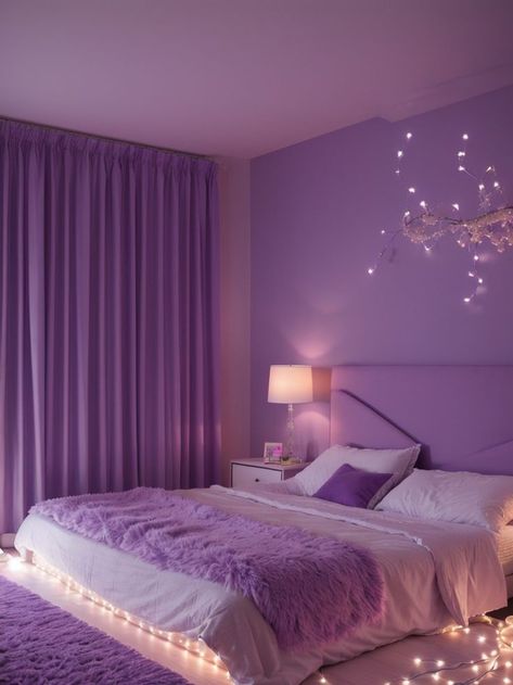 Home Décor, Lilac Room Ideas Bedrooms, Purple Bedroom Ideas For Teens, Purple Kids Room, Room Ideas Bedroom, Purple Room Decor Ideas Bedrooms, Cute Bedroom Decor, Purple Bedroom Teen, Room Inspiration Bedroom