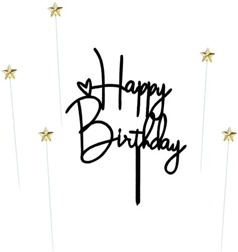 AmazonSmile: Happy Birthday Cake Topper Star Cake Party Decoration Birthday Party Supplies : Grocery & Gourmet Food 3d, Birthday, Cake, Happy Birthday Cake Topper, Birthday Cake Toppers, Happy Birthday Cakes, Cake Toppers, Birthday Cake, Birthday Party