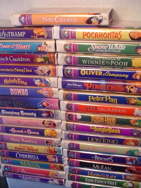 The sound that plastic VHS tape boxes made when you opened them... especially for the first time. Films, Vintage, Retro, Disney, Disney Classics, Disney Timeline, 1990s Toys, 2000s Toys, Childhood Memories 2000