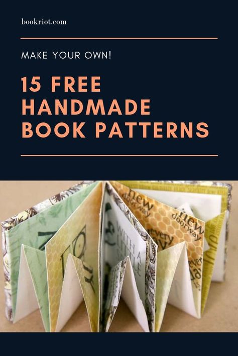 Make your own books with these 15 free handmade book patterns.   book patterns | DIY books | DIY book patterns | how to make your own book Pattern Books, Handmade, Make It Yourself, Make Your Own, Free, Pattern, Sketch Book