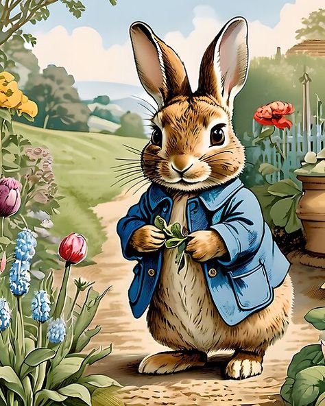 Unique and Original Peter Rabbit 6 by ollievintage | Redbubble Vintage, Art, Decoupage, Bunny, Bunny Rabbit, Rabbit Pictures, Bunny Art, Rabbit, Rabbit Wallpaper