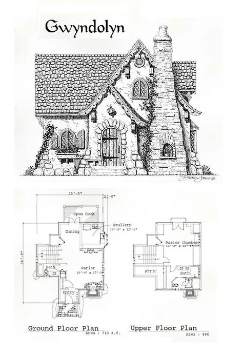 House Design, House Plans, Floor Plans, House Floor Plans, Cottage House Plans, Cottage Plan, Cottage Homes, Stone Cottage, Cabins And Cottages