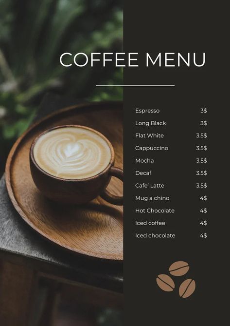 Mochi, Coffee Menu, Coffee Menu Design, Coffee Shop Menu, Coffee Break, Cafe Food, Cafe Menu, Coffee Logo, Coffee Design