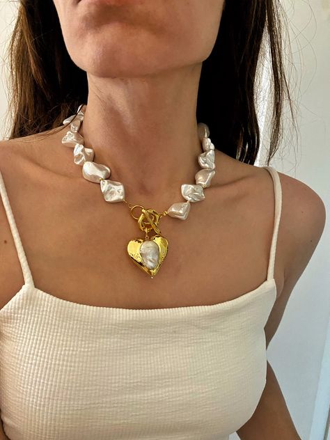 Inspiration, Summer, Beaded Jewellery, Bijoux, Pearl Necklace, Pearl Statement Necklace, Large Pearl Necklace, Big Pearl Necklace, Beaded Jewelry